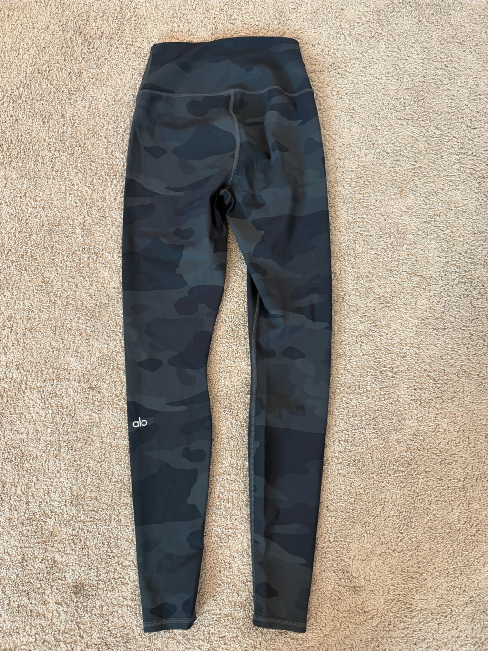 Alo Yoga Airbrush High Waist Flare Legging black and gray Women's Size Xs